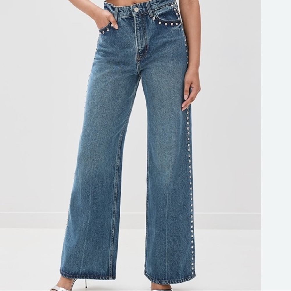 Reformation Cary High Rise Slouchy Wide Leg Jeans